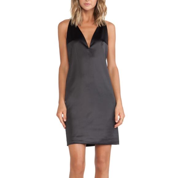 NWT SOLACE LONDON - Black Sleeveless Rolson Mini Dress Size 4 PROM